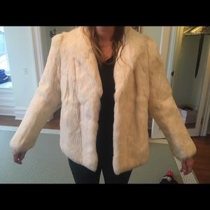Rabbit fur coat